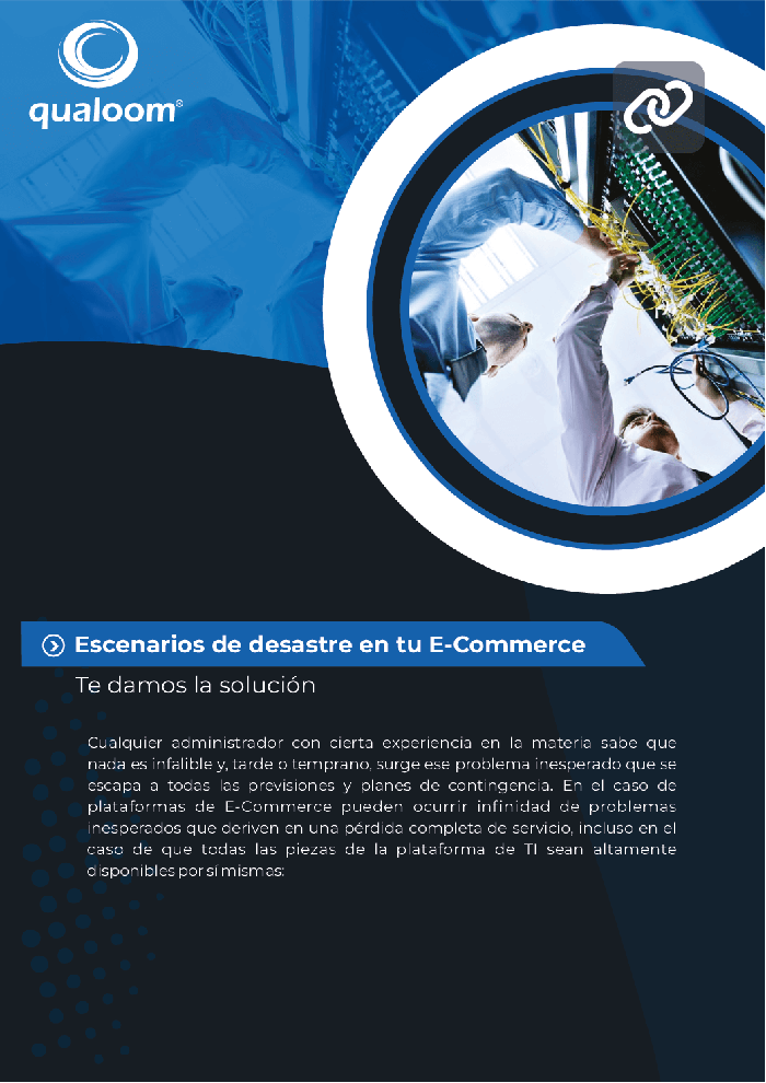 PDF sobre escenarios de desastre en un ecommerce